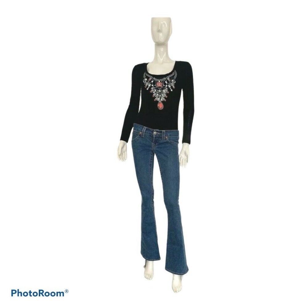 True Religion Dark Blue Women's Wide Leg W26 XS